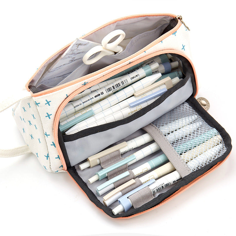 Plaid pencil case