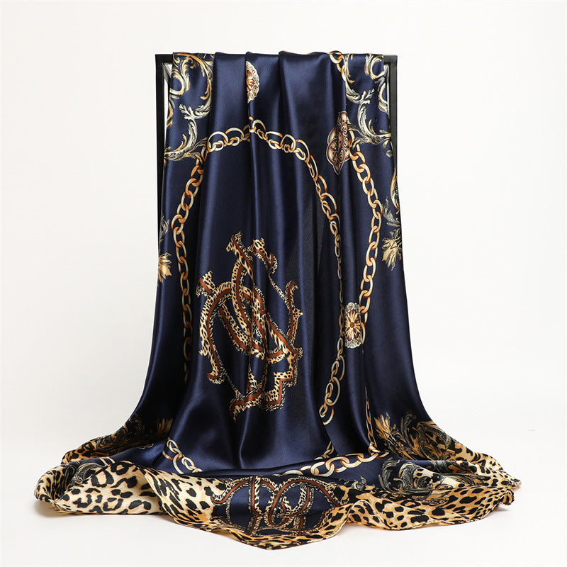 Scarf Fashion Leopard Print Silk Scarf