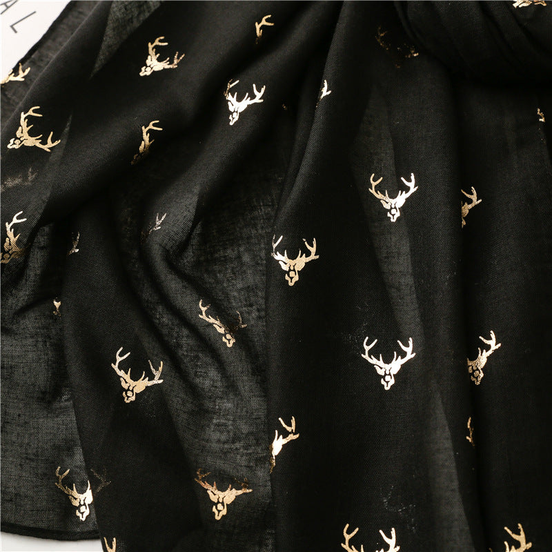 Fresh Warm Warm Wind Voile Cotton And Linen Feel Scarf
