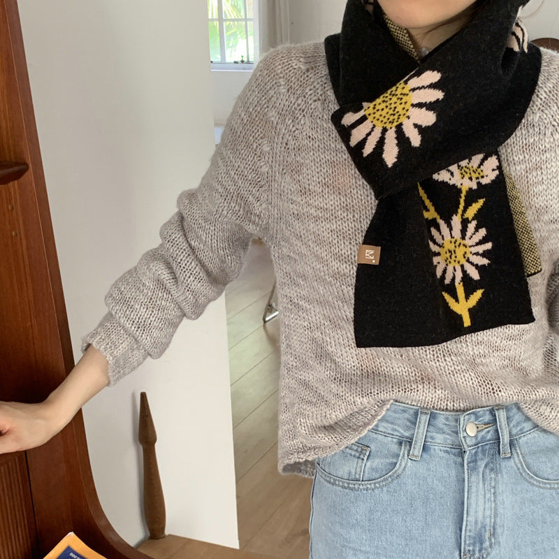 Korean Versatile Wool Scarf In Autumn And Winter