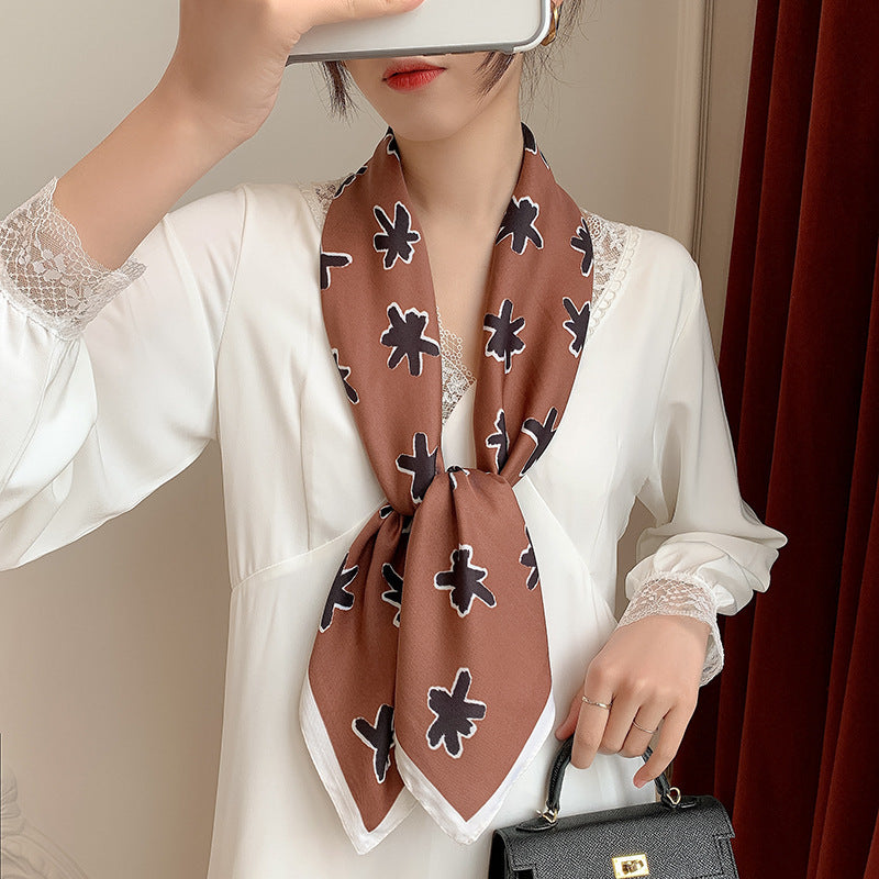 New 90cm Twill Silk Large Square Women's Shawl