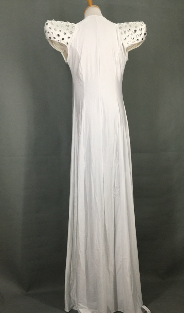 Bar Party Ladies Stage Show Shiny Hand Sewn Diamond Cloak