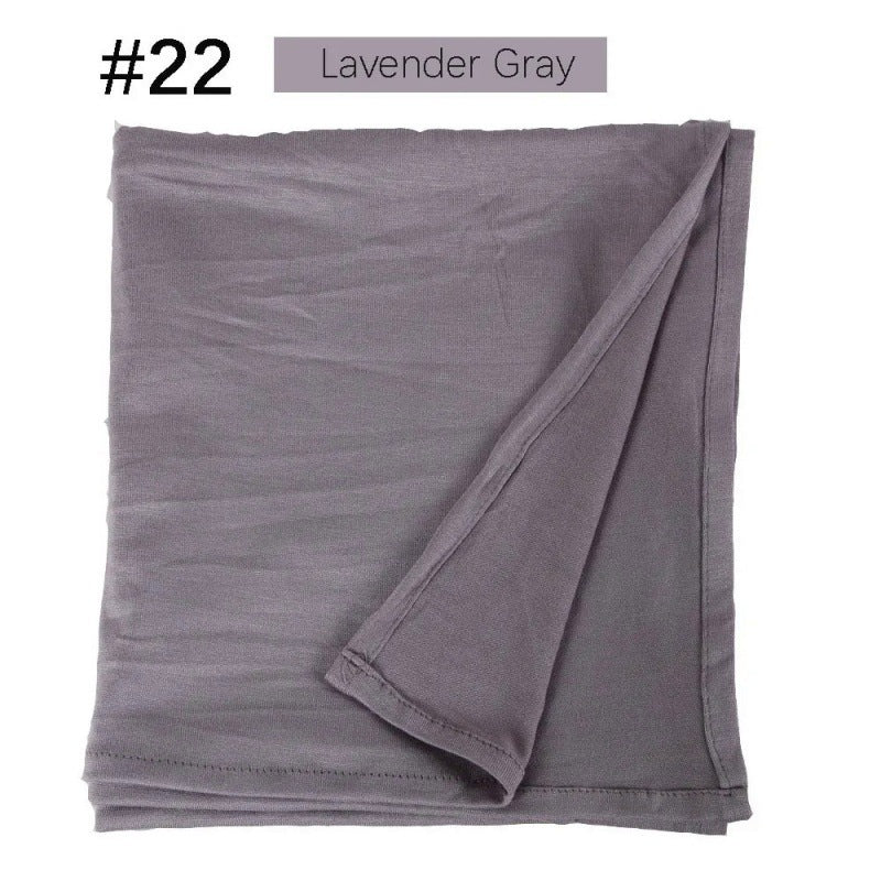 Mercerized Cotton Jersey Closed-toe Cotton Scarf