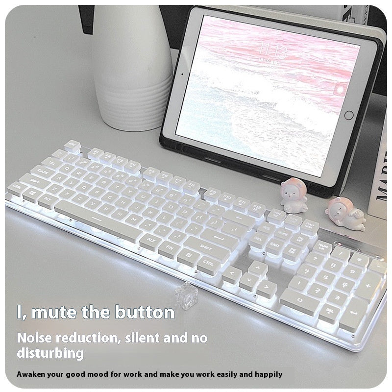 Button Mute Keyboard Wired Comfort Mechanical Feeling Suit