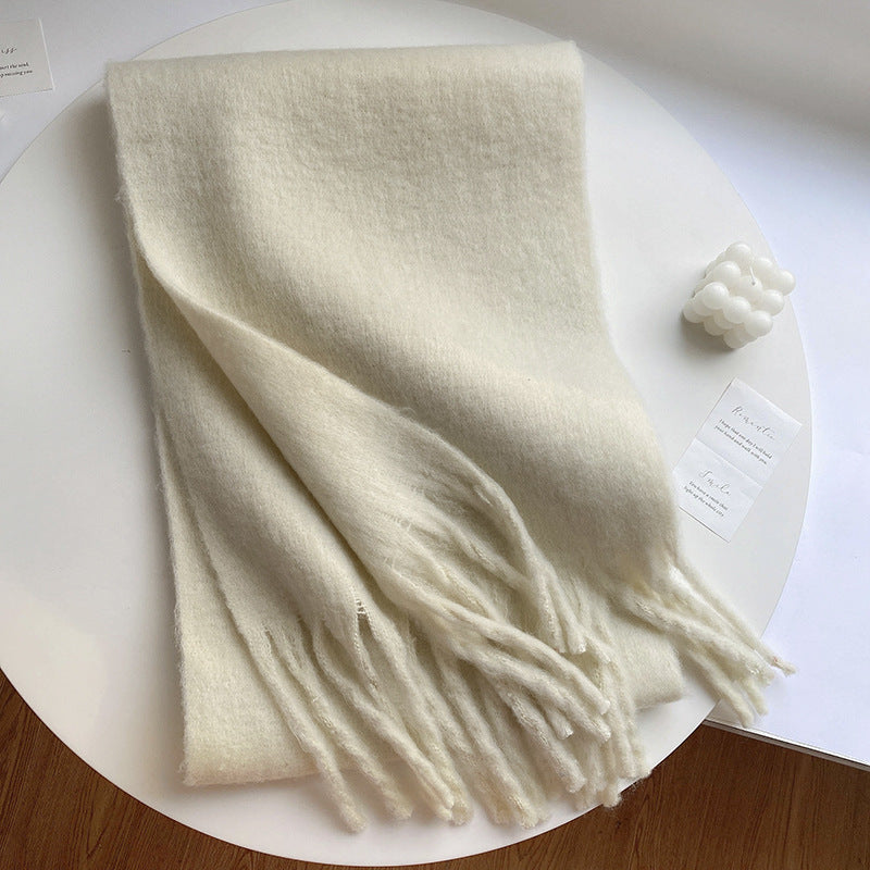 Wind Lazy Solid Color Big Napped Warm Scarf