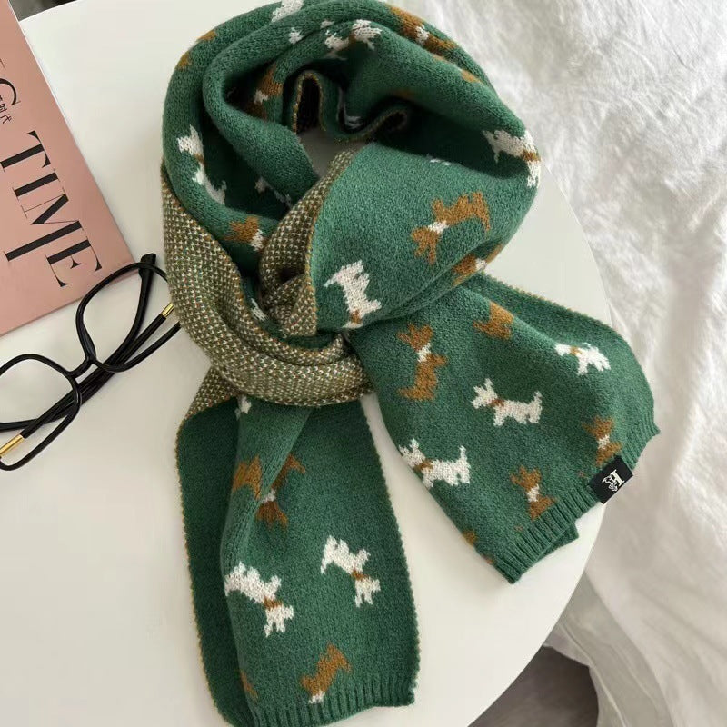 Edition Rhombic Shawl With Fashionable Student Warm Scarf