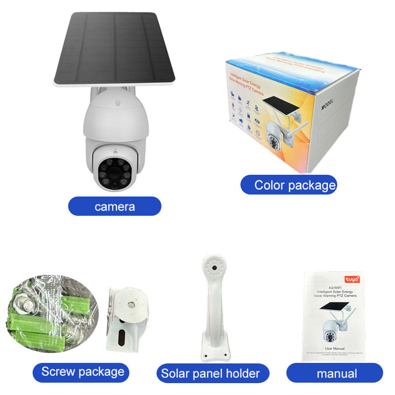 Graffiti Solar Surveillance Camera Outdoor Waterproof 4G Camera
