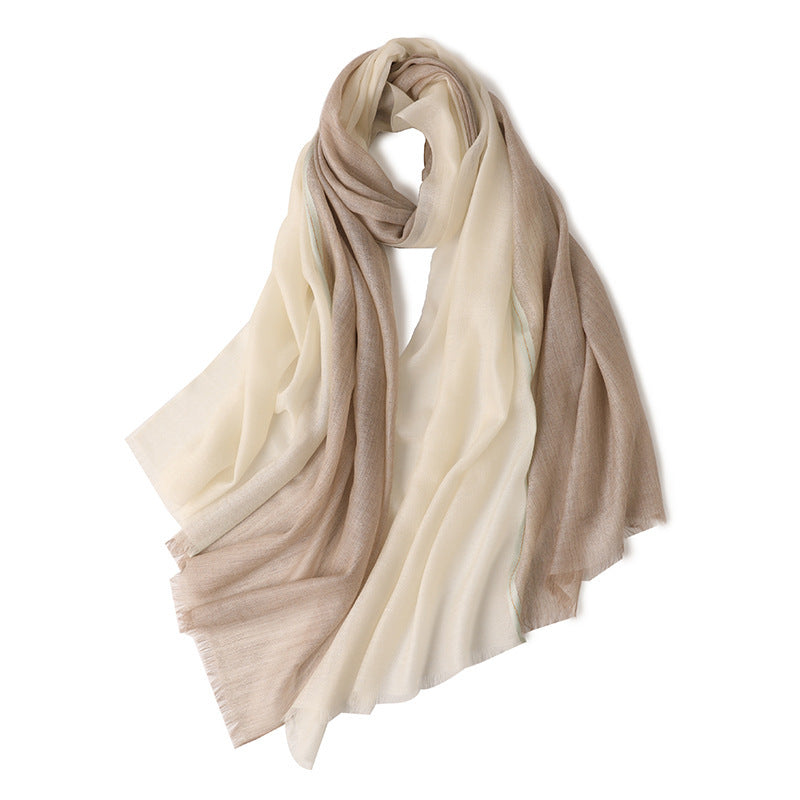 Autumn And Winter Ring Velvet Long Shawl