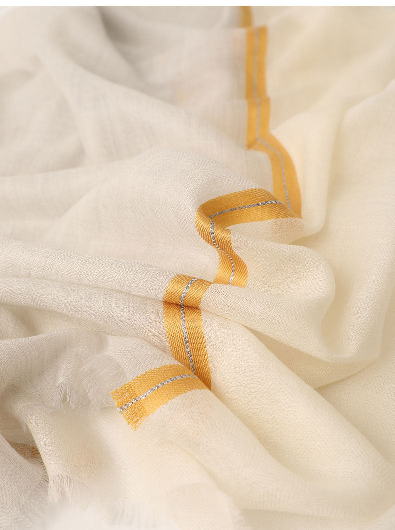Autumn And Winter Ring Velvet Long Shawl