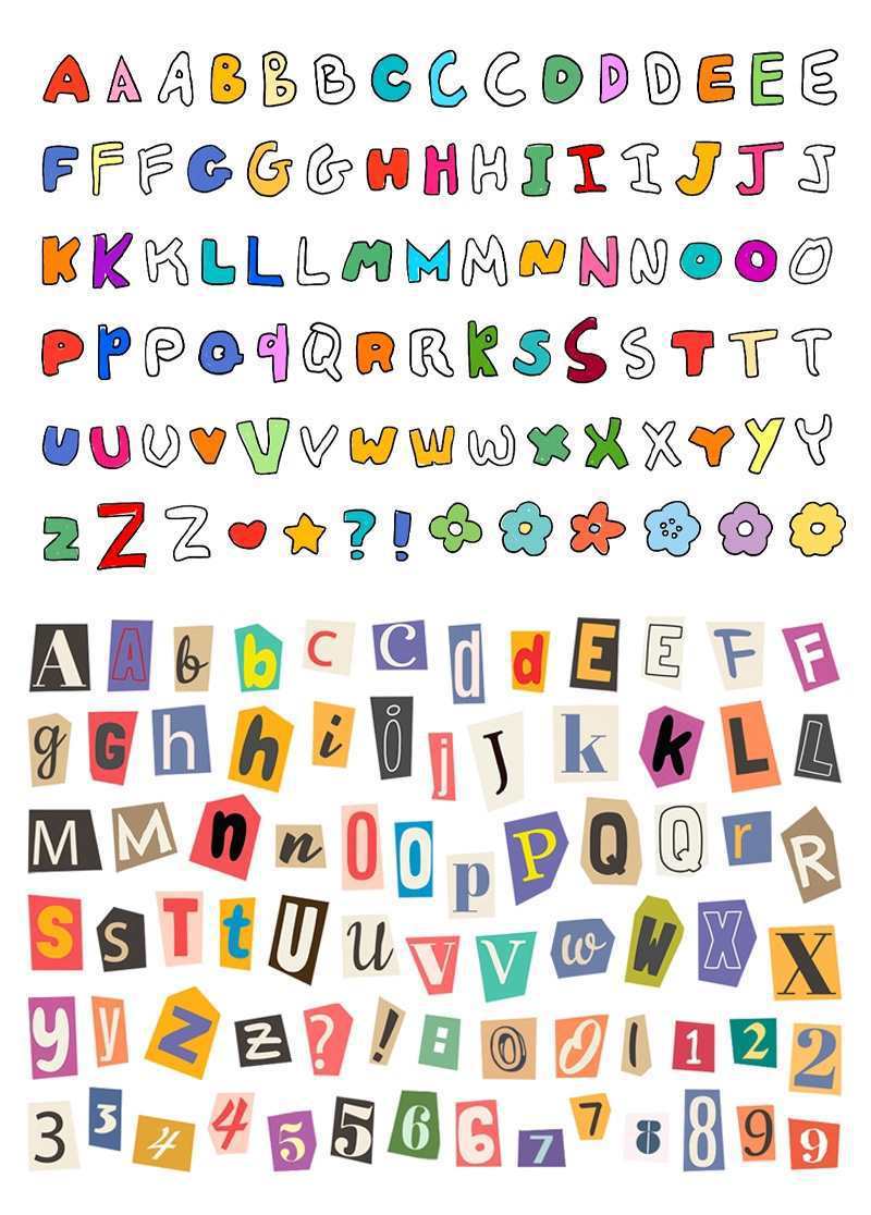English Letters And Numbers Symbol Label Sticker Material Decoration Stickers