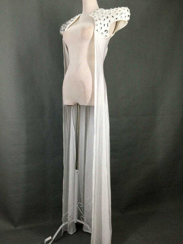 Bar Party Ladies Stage Show Shiny Hand Sewn Diamond Cloak