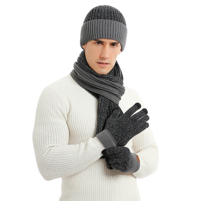 Three Piece Hat Scarf And Gloves