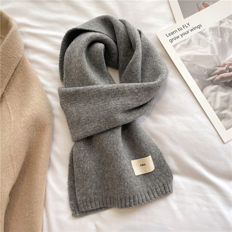Solid Colour Versatile And Warm Autumnwinter Scarf