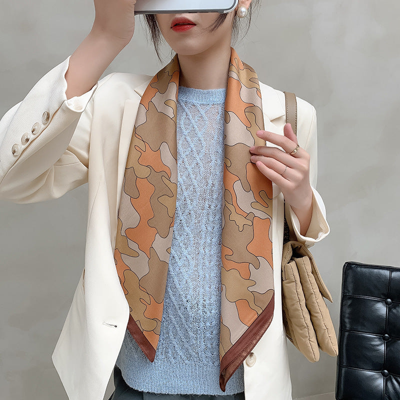 New 90cm Twill Silk Large Square Women's Shawl