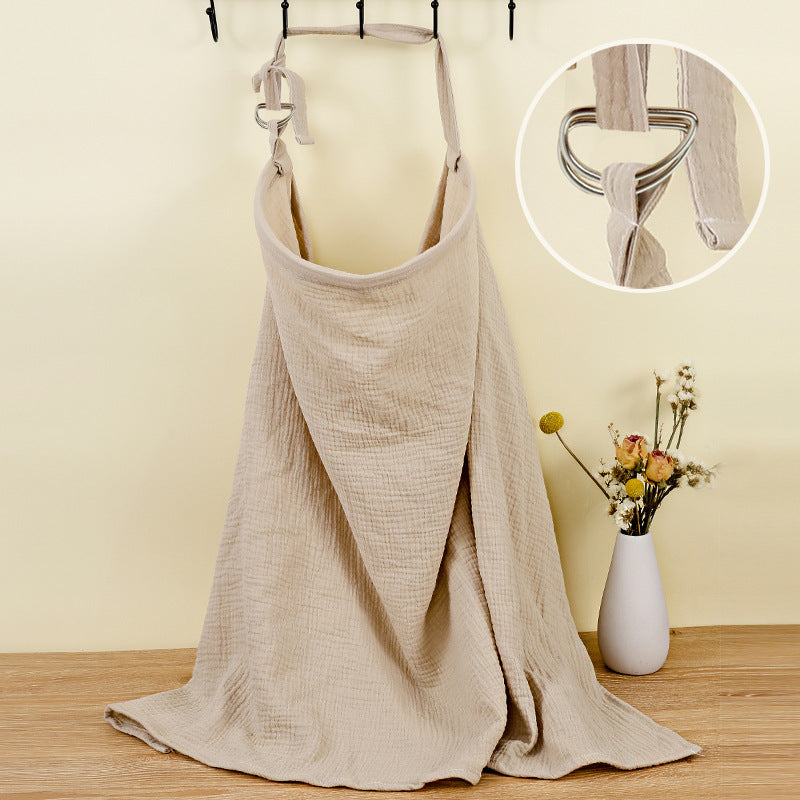 Double Layer Pure Cotton Baby Cover Blanket Breastfeed Outwear Towel Anti-exposure Shawl