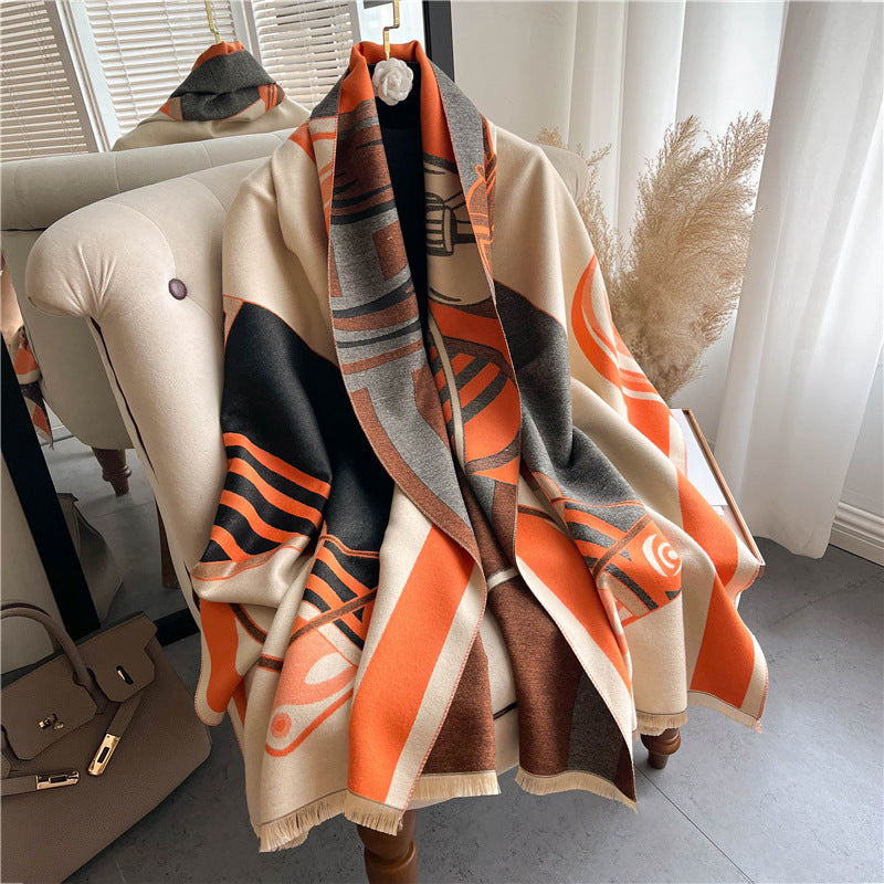 Women's Fashion Personality Carriage Shawl Scarf