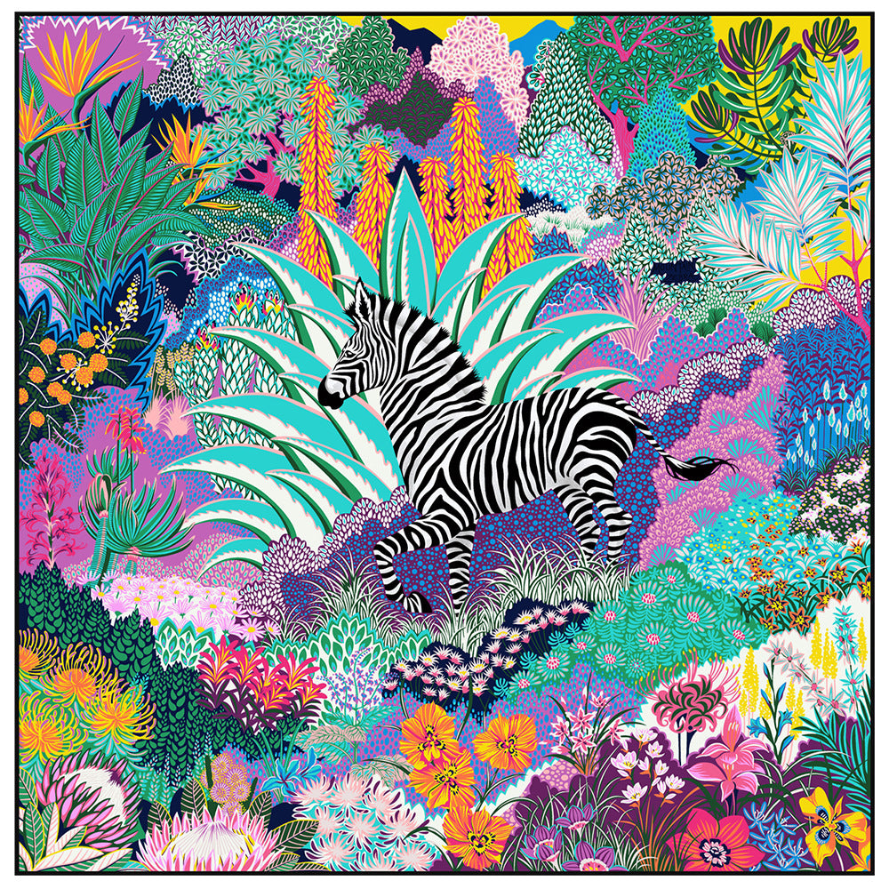 French New Plant Jungle Versatile Decorative Travel Sun Protection Shawl Large Kerchief Scarf