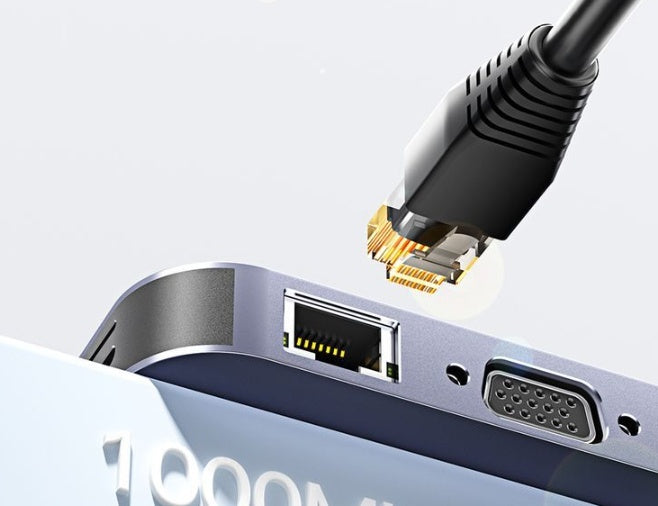 11-in-1 Expansion Dock Typ-c HUB Multi-function Gigabit Network Port Cable Seperater