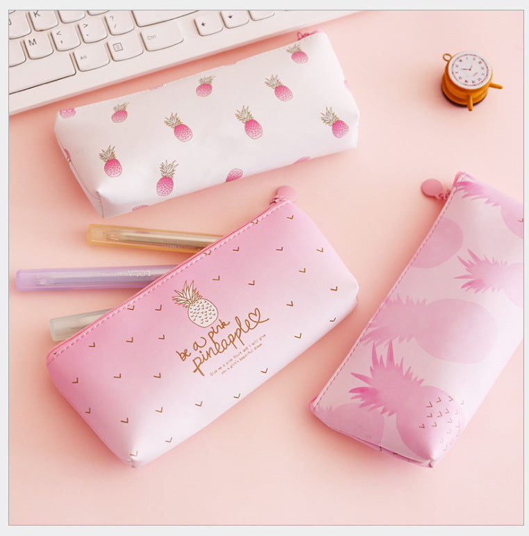 Compatible With , Pineapple Pencil Bag