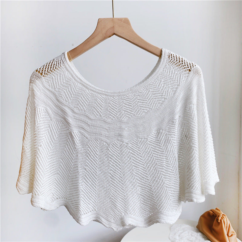 Wool Knitted Shawl With All-match Summer Decoration