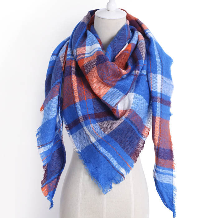 European And American Triangle Cashmere Women's Winter Scarf Shawl