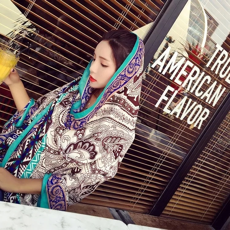 Women's Summer Seaside Holiday Scarf Shawl