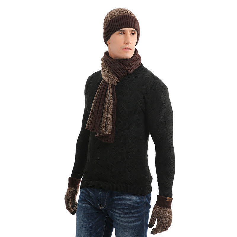 Three Piece Hat Scarf And Gloves