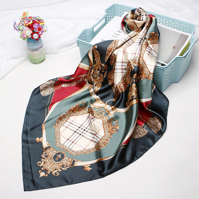 Women's 90cm Silk Like Bib Cashew Print