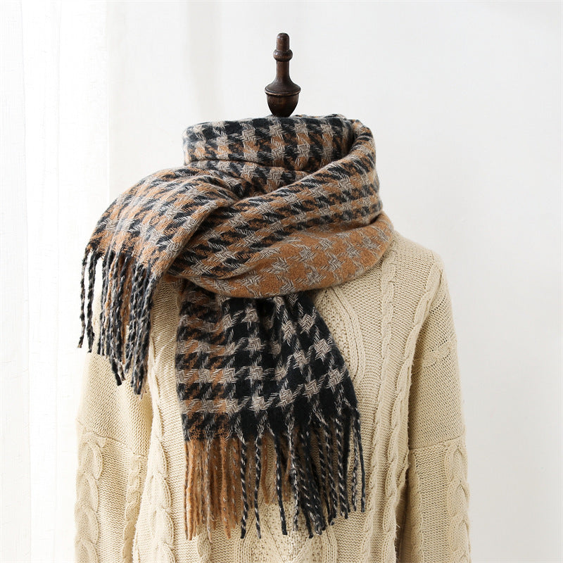 New Style Cashmere Scarf With Thickened Shawl