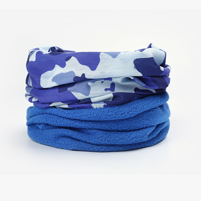 Hood Plus Fleece Thickened Windproof Headband Double Layer Warmth