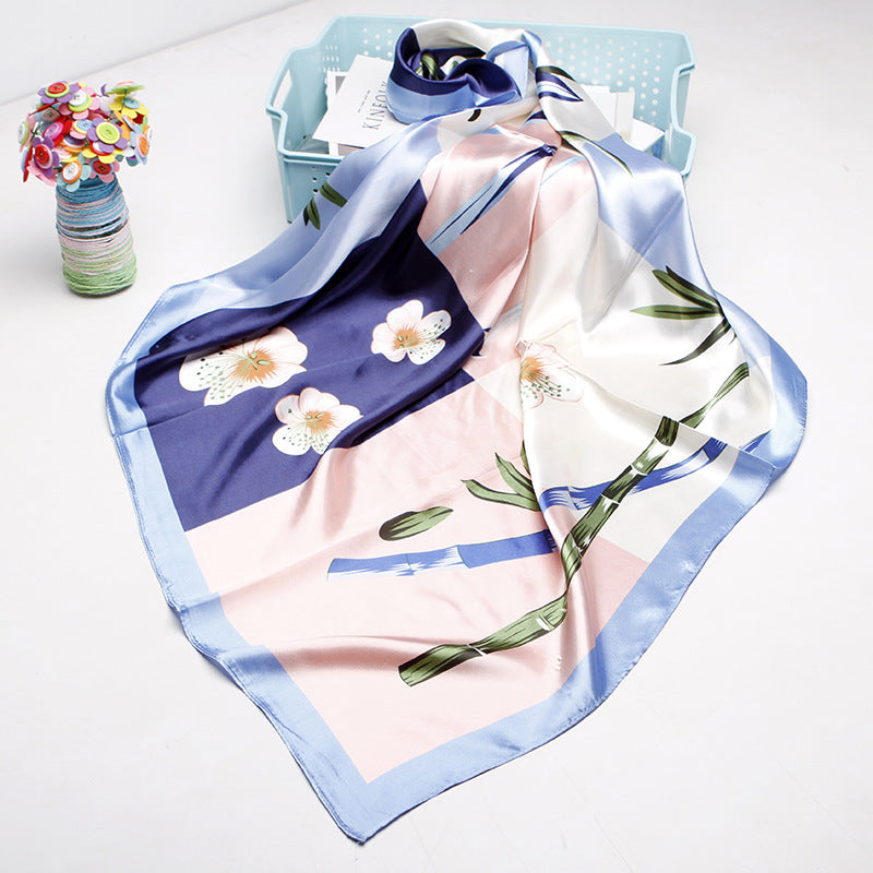 Women's 90cm Silk Like Bib Cashew Print