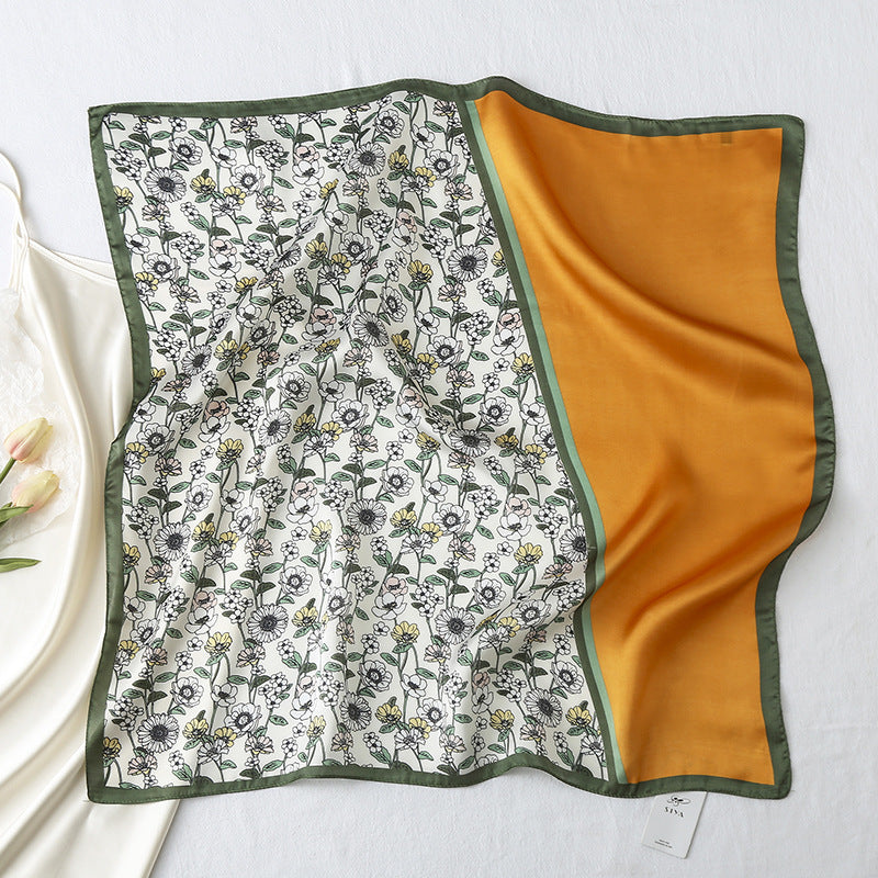 Spot Printed Satin Scarf Occupation