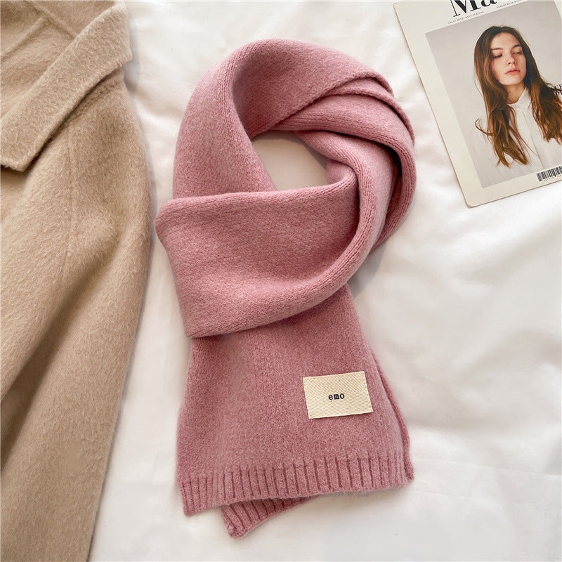 Solid Colour Versatile And Warm Autumnwinter Scarf