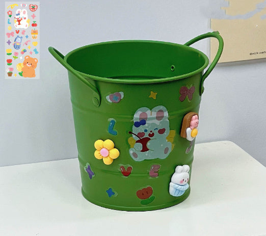 Creative Iron Art Student Desktop Storage Box