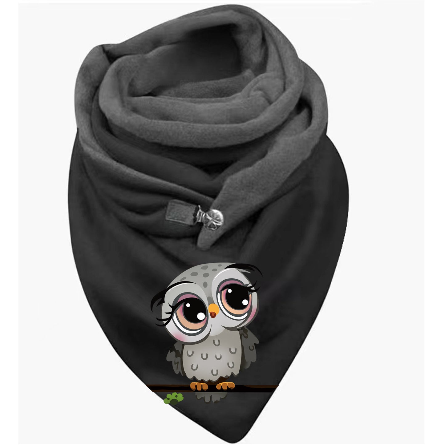 Women's Cotton Malaysia Warm Button Scarf