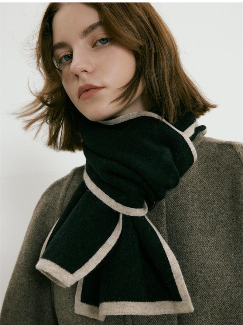 Women's New Simple Cashmere Scarf Knitting