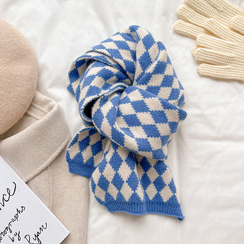 Korean Version Of Warm Long Knitted Wool Scarf