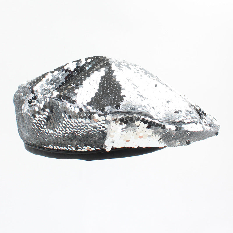 Women's Korean Style Trendy Fashion Sequins Hat