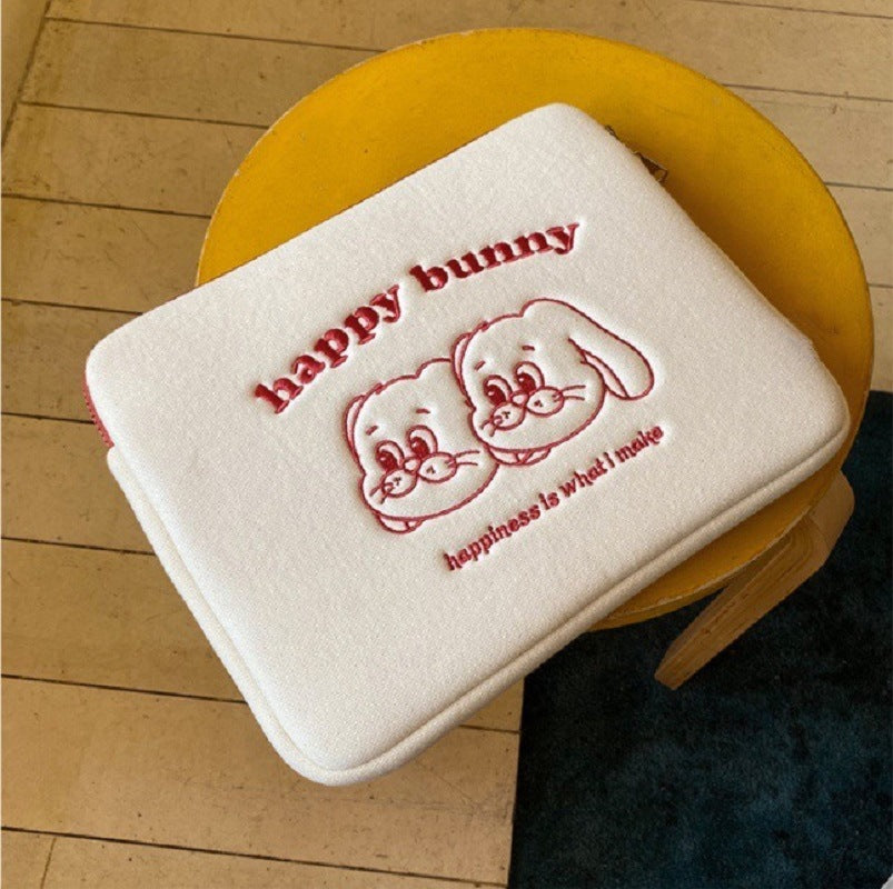 Cute Embroidered Laptop Sleeve Computer Liner Bag