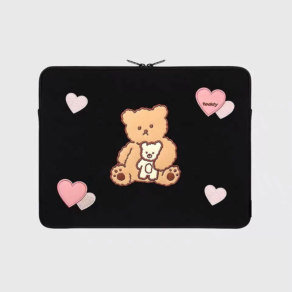 Cute Embroidered Laptop Sleeve Computer Liner Bag