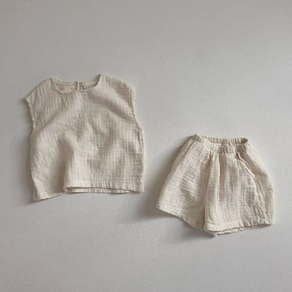 Breathable Vest Shorts Set All-matching Comfortable Children