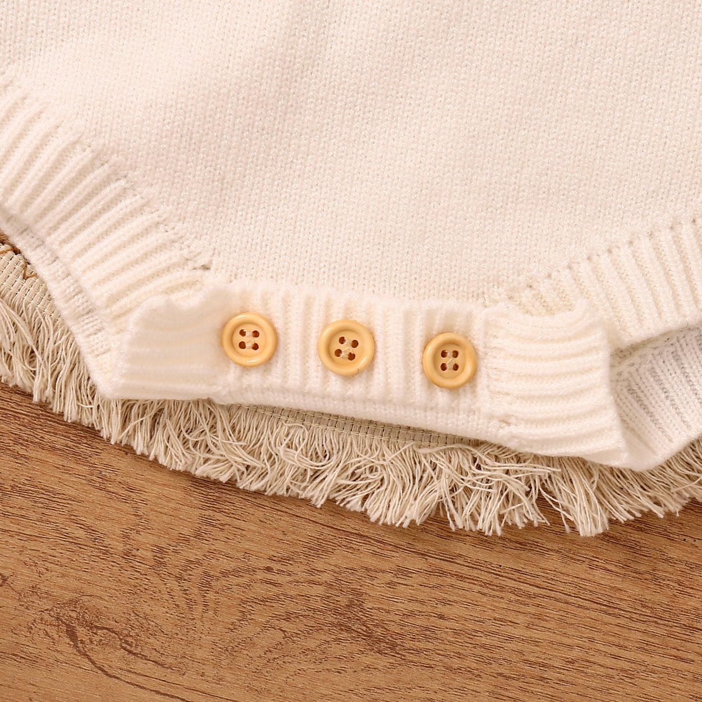 Children's Romper Easter Rabbit Ear Letter Embroidery Round Neck Long Sleeve Sweater