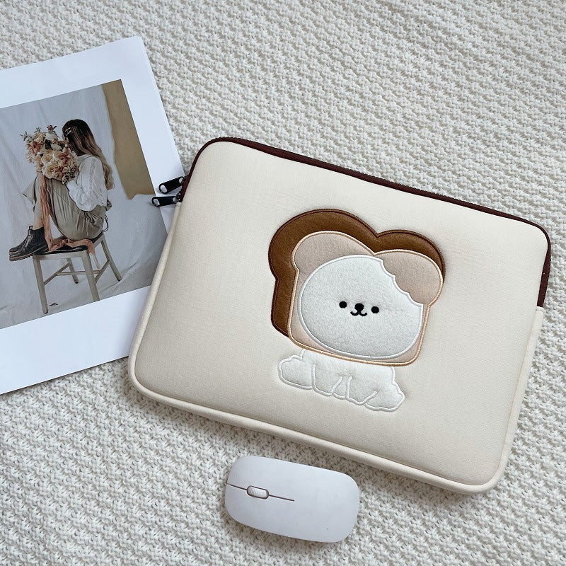 Cute Embroidered Laptop Sleeve Computer Liner Bag