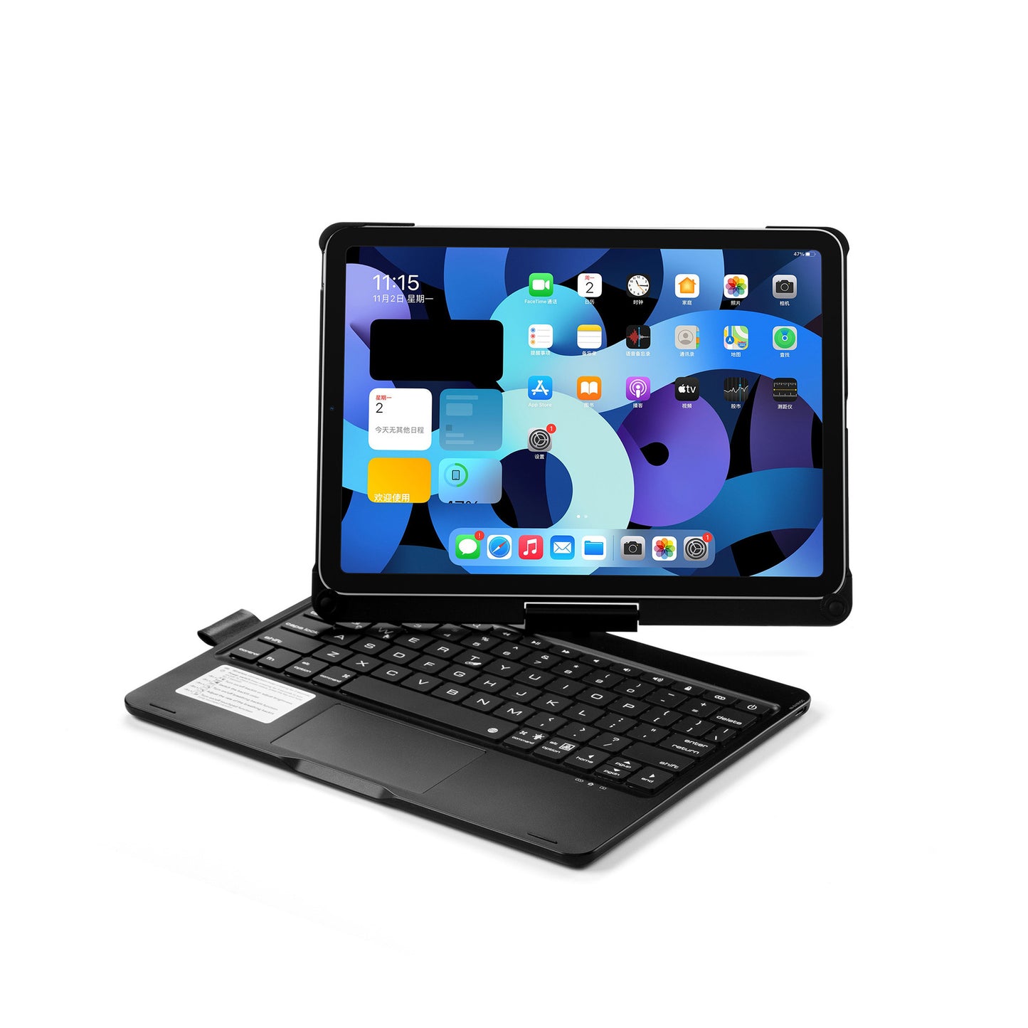 Bluetooth Keyboard Rotating With Touch Backlight