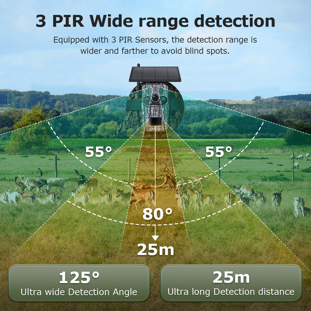 4G Hunting Camera Intelligent Positioning Support Temperature Detection