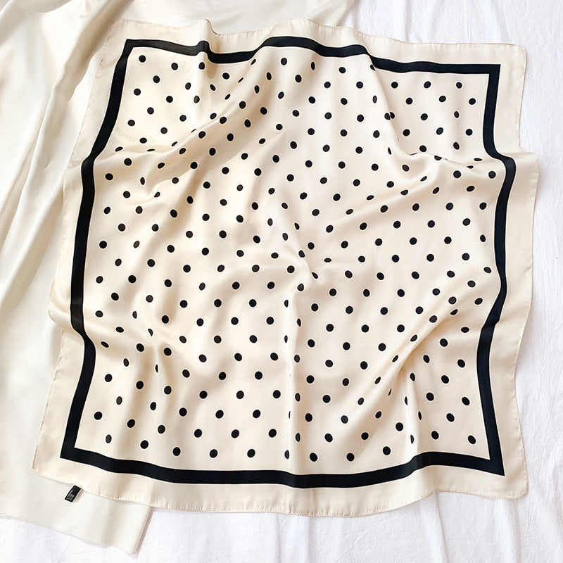 Spot Printed Satin Scarf Occupation