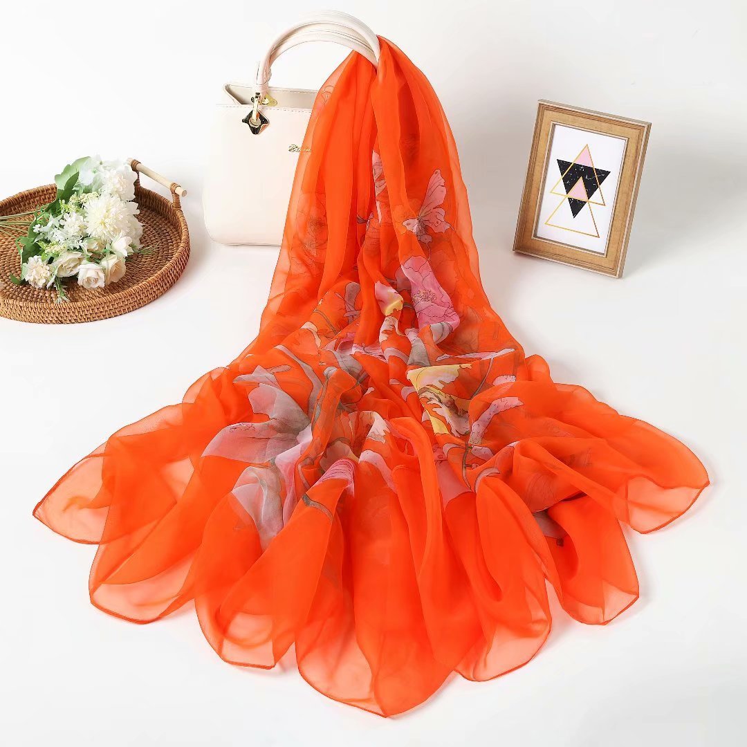 Yourou Yarn Silk Scarf Female Korean Version All-match