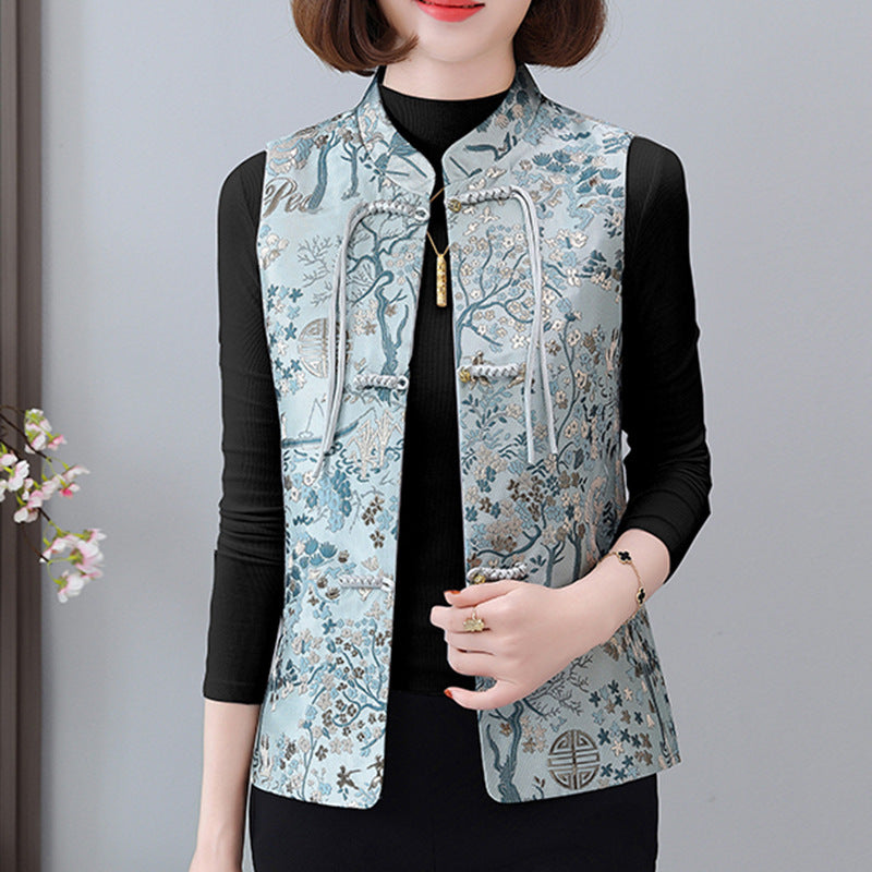 Women's Spring And Autumn Small Western Style New Chinese Vest