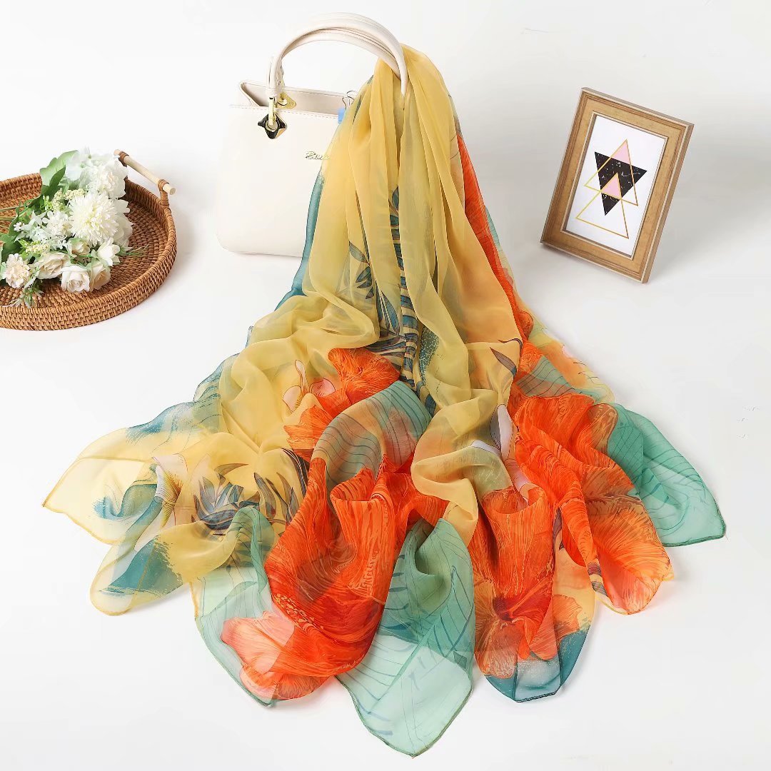 Yourou Yarn Silk Scarf Female Korean Version All-match