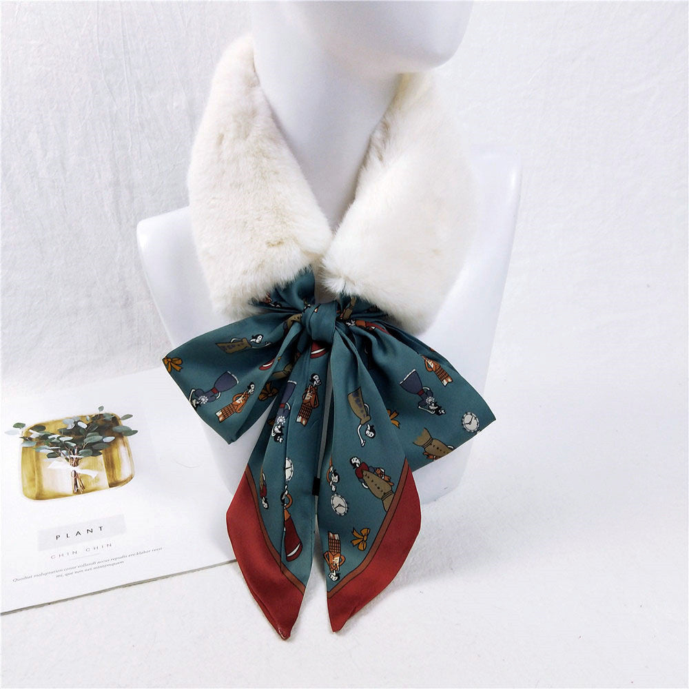 Korean Version Of Thickened Warm Student Scarf In Winter
